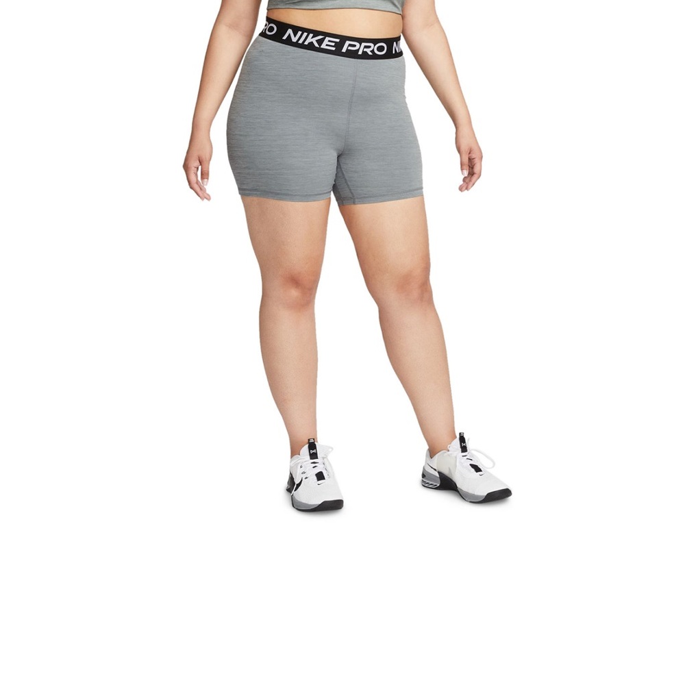 Nike Grey Pro Bike Shorts with Branded Waistband- NWT